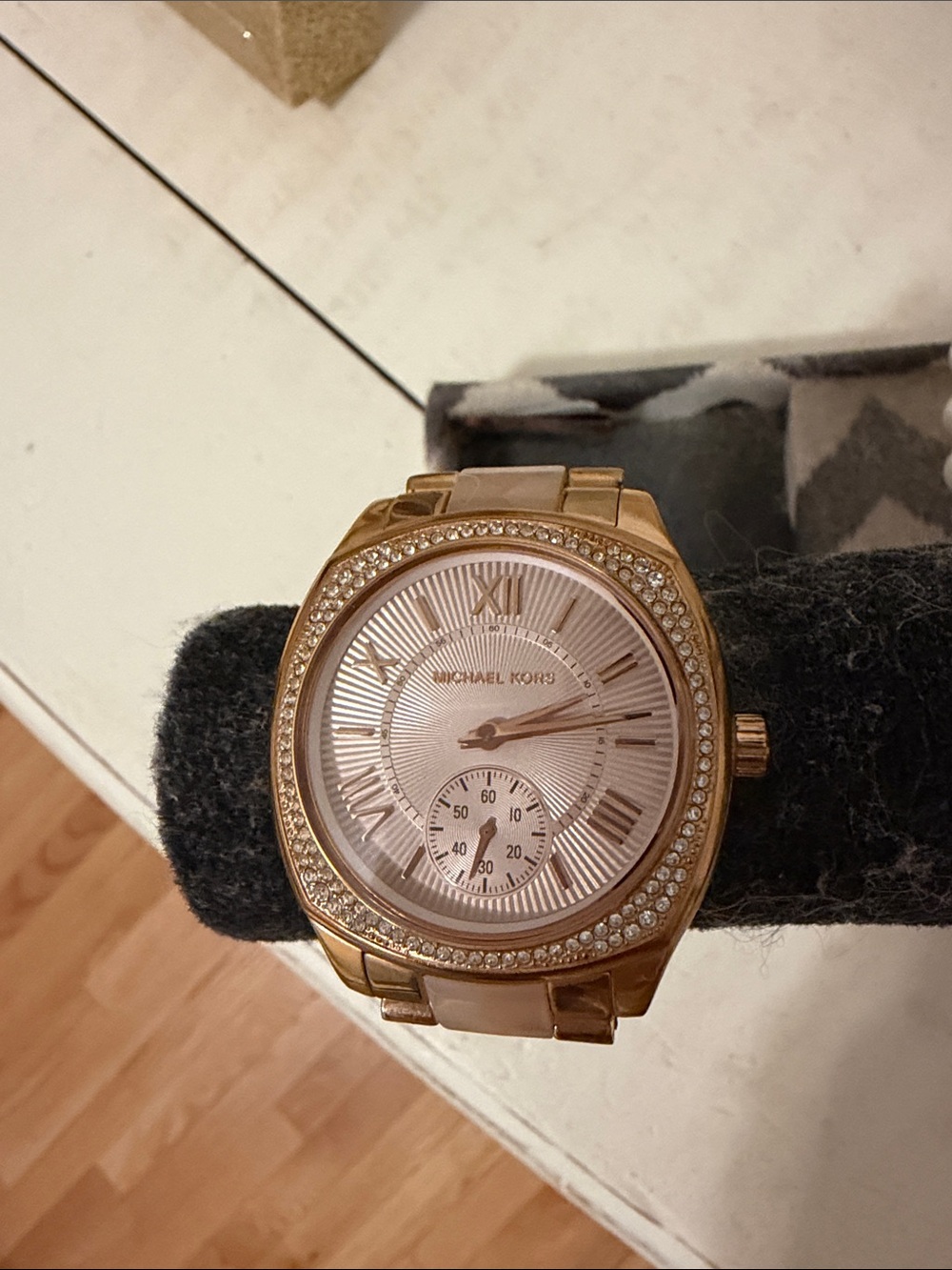 Michael Kors Rose Gold and Faded Pink Women's Bracelet Watch